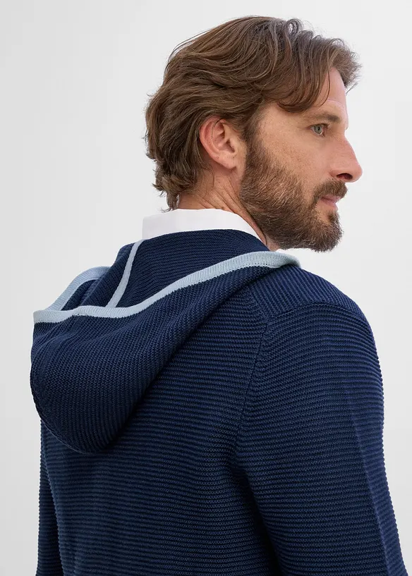 Trachten-Strickjacke aus weichem Baumwollmix, bonprix