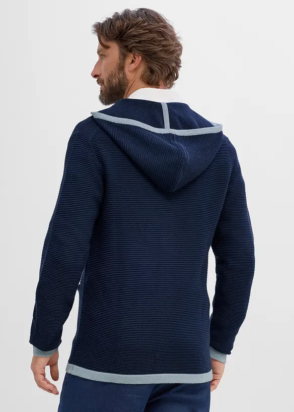 Trachten-Strickjacke aus weichem Baumwollmix, bonprix
