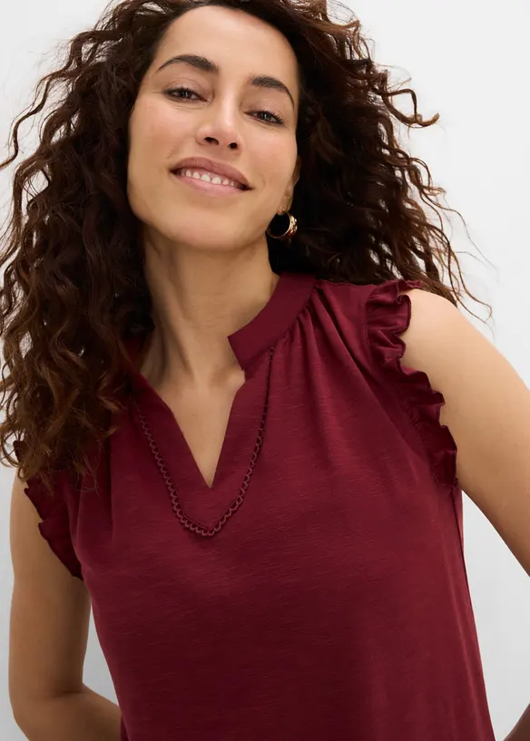 Top &agrave; dentelle, bonprix
