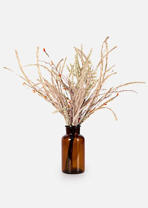Vase mit Trockenstrau&szlig;, bonprix