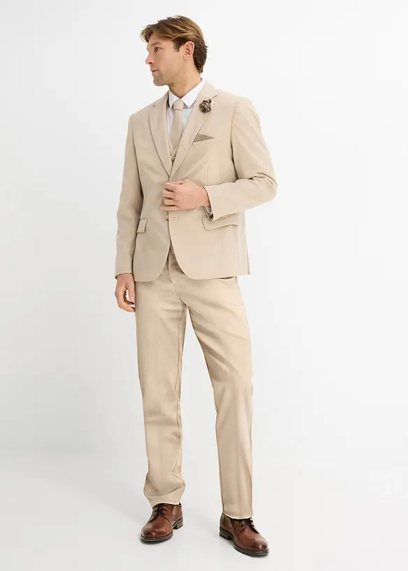Hochzeitsanzug mit Weste und Krawatte (4tlg. Set), bonprix