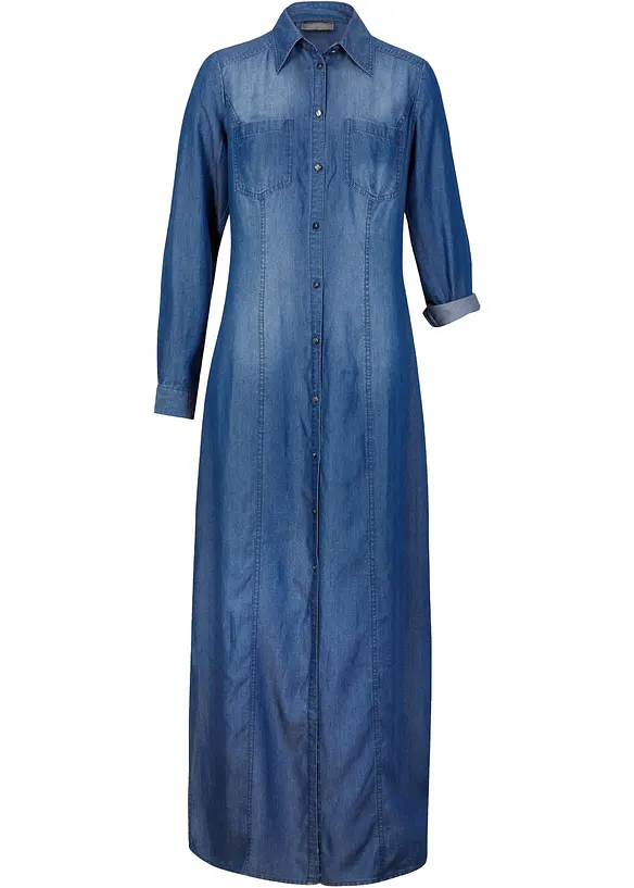 Hemdblusenkleid aus TENCEL&trade; Lyocell, bonprix