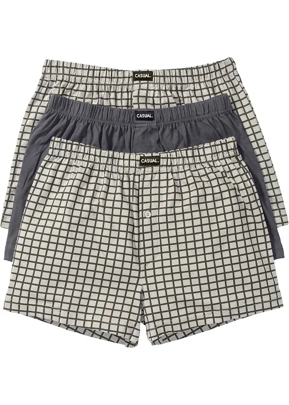 Lot de 3 cale&ccedil;ons en jersey coton, bonprix