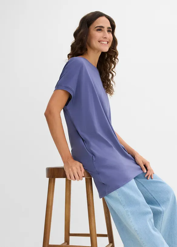 T-shirt long 100% coton, bonprix
