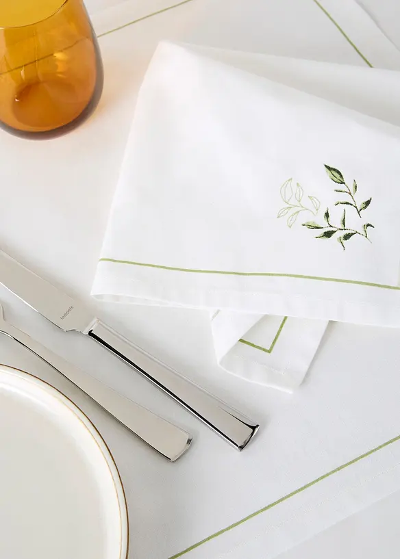 Lot de 2&nbsp;serviettes en coton, bonprix