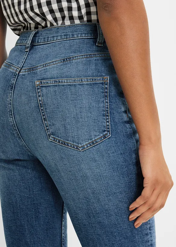 Slim-Fit-Jeans High Waist cropped, bonprix