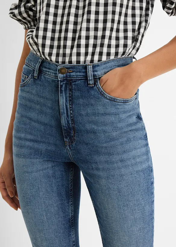 Slim-Fit-Jeans High Waist cropped, bonprix