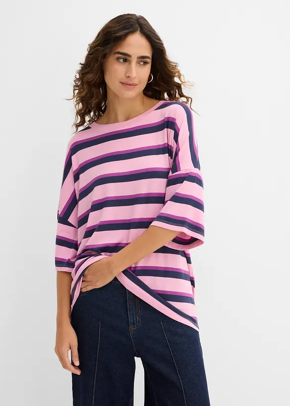 Oversize-Shirt aus flie&szlig;ender Viskose, bonprix