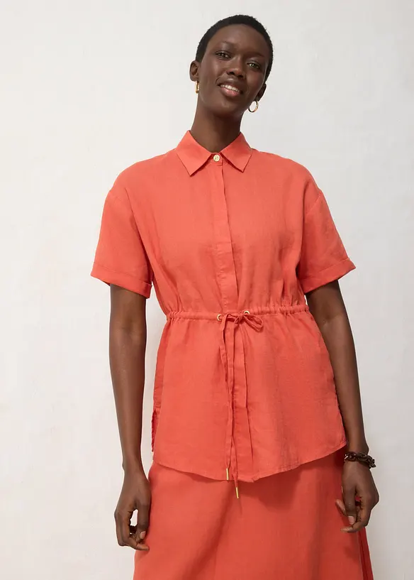 Longbluse aus reinem Leinen, bonprix