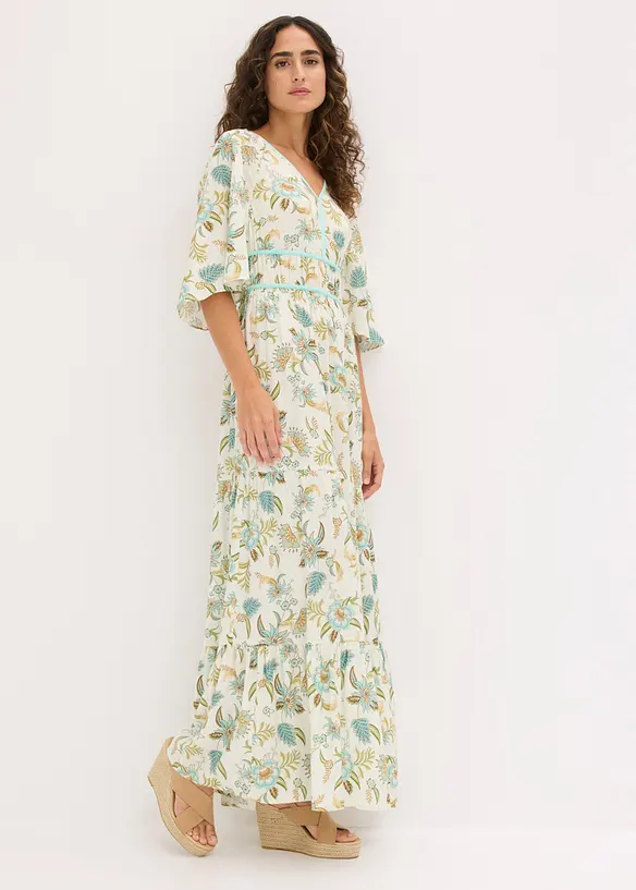 Maxikleid aus flie&szlig;ender Viskose, bonprix
