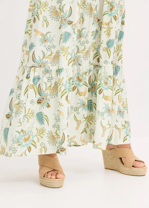 Maxikleid aus flie&szlig;ender Viskose, bonprix
