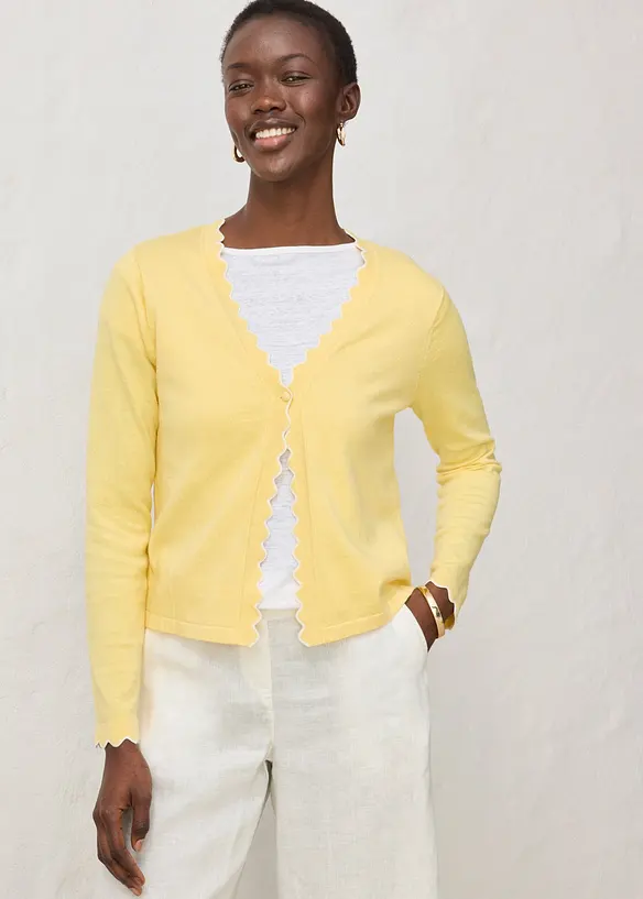 Gilet en fine maille contenant de la soie, bonprix