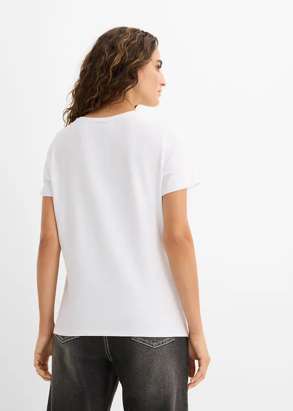 T-shirt en coton extensible, bonprix
