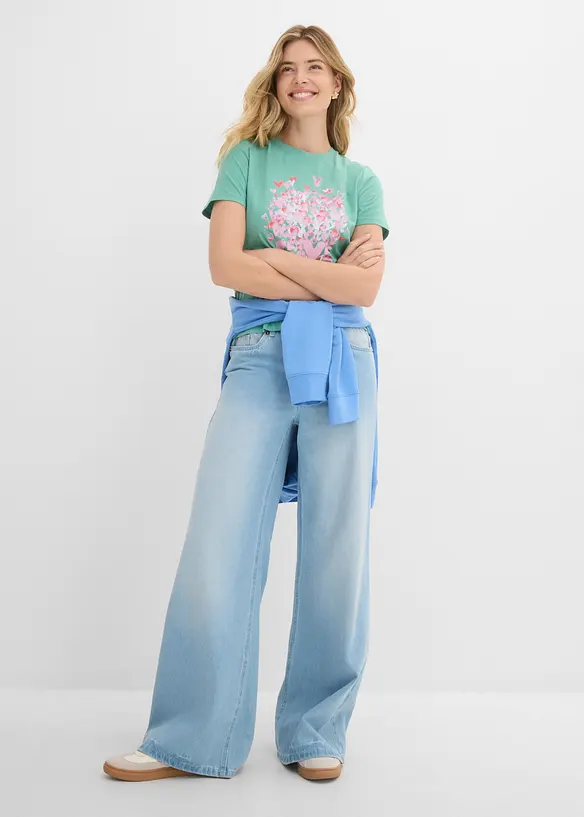 T-Shirt aus reiner Baumwolle, bonprix