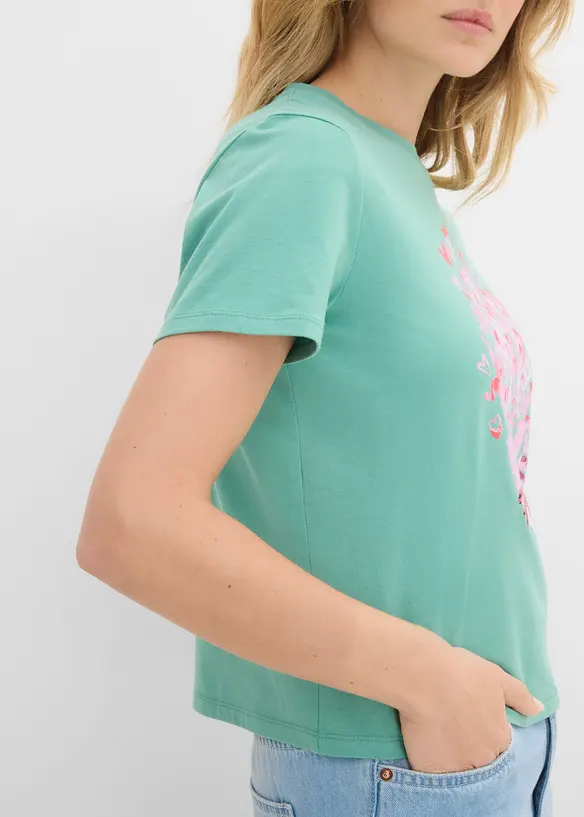 T-Shirt aus reiner Baumwolle, bonprix