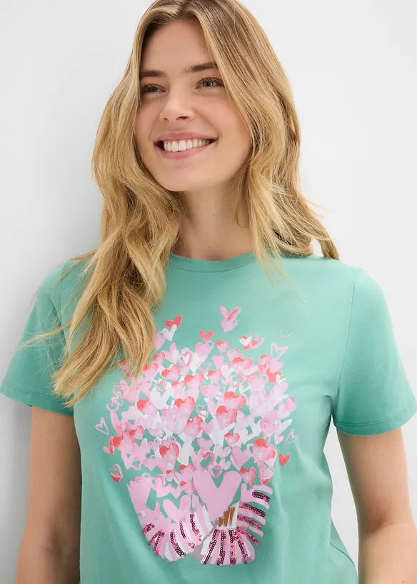 T-Shirt aus reiner Baumwolle, bonprix