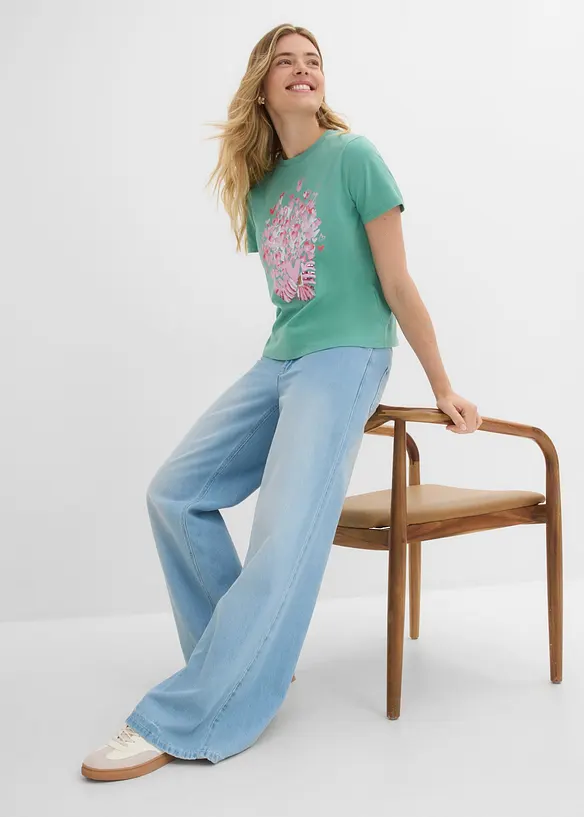 T-Shirt aus reiner Baumwolle, bonprix