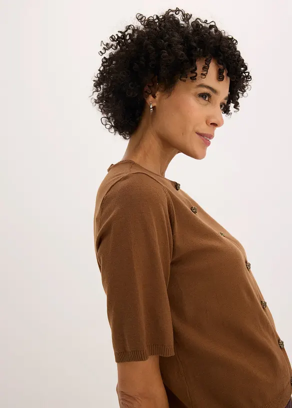 Feinstrickjacke aus feinem Viskose-Mix, bonprix
