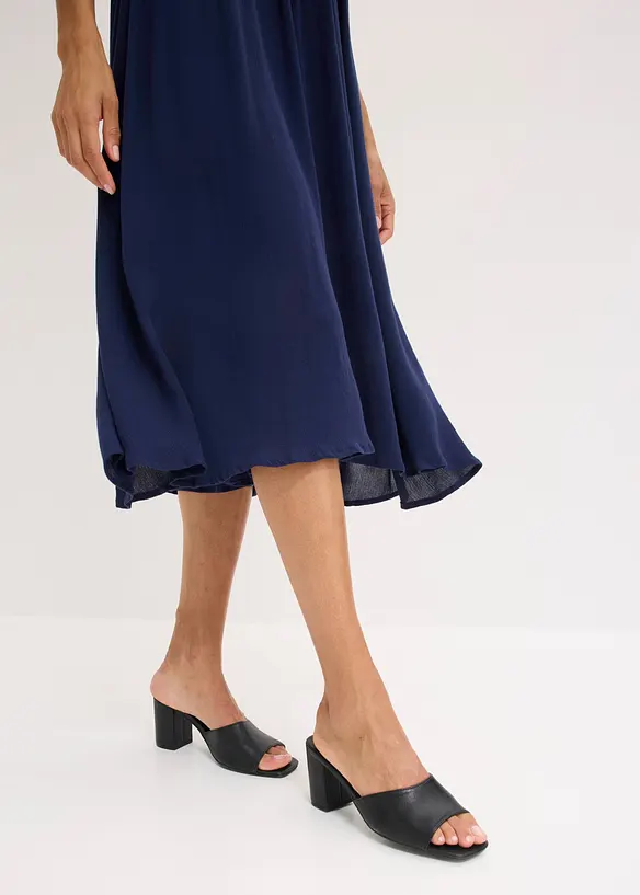 Kleid mit integriertem Ajourstrick-Oberteil, bonprix