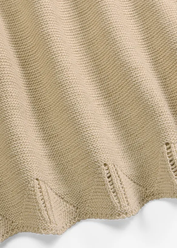 Kurzarm Pullover mit Glitzergarn, bonprix