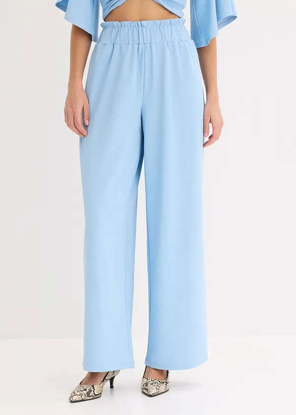 Pantalon en jersey taille haute, bonprix