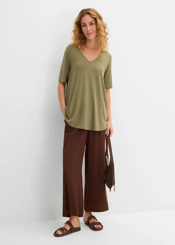 Longshirt aus softer Viskose, bonprix