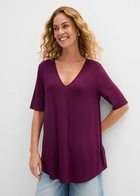 Longshirt aus softer Viskose, bonprix