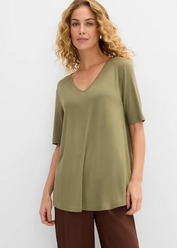 Longshirt aus softer Viskose, bonprix