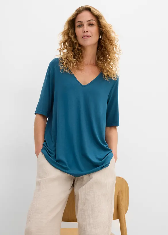 Longshirt aus softer Viskose, bonprix