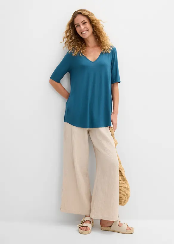 Longshirt aus softer Viskose, bonprix