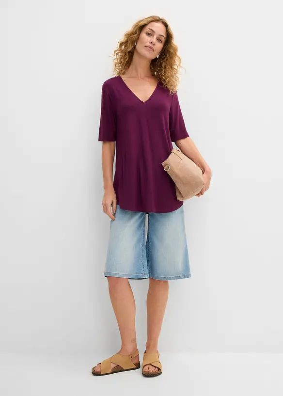 Longshirt aus softer Viskose, bonprix