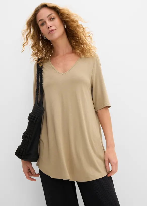 Longshirt aus softer Viskose, bonprix