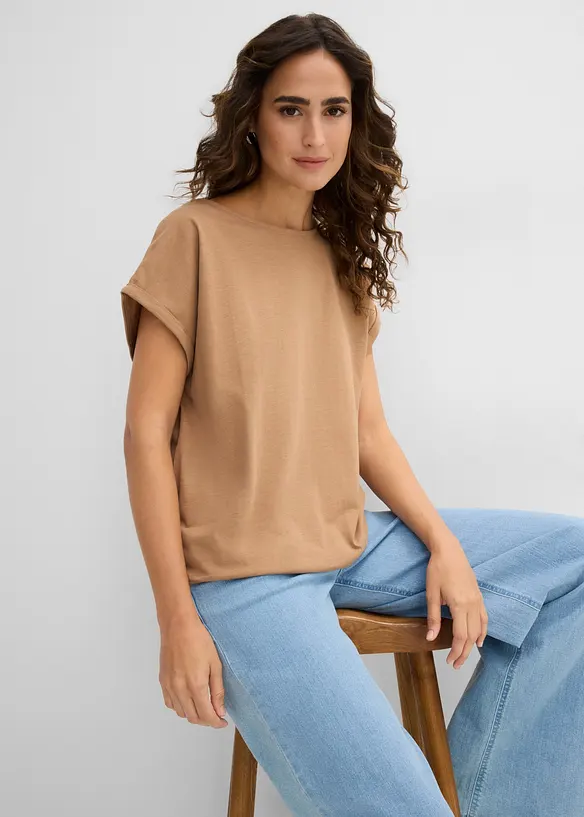 T-Shirt aus reiner Bio-Baumwolle (2er Pack), bonprix