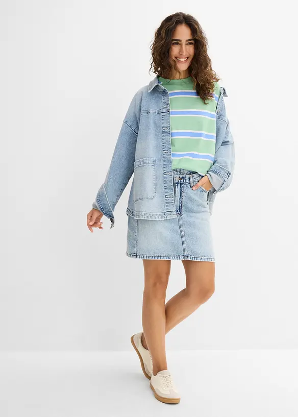 Boxy-Shirt aus Baumwoll- Viskose - Mix, bonprix