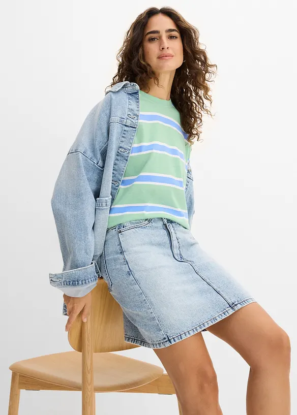 Boxy-Shirt aus Baumwoll- Viskose - Mix, bonprix