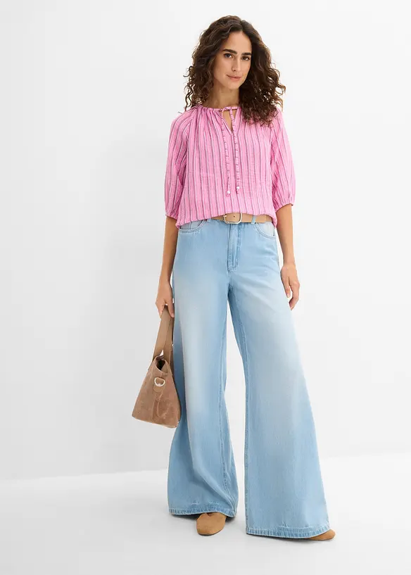 Blouse en gaze de coton douce, bonprix