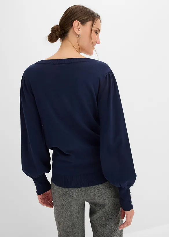 Feinstrickpullover aus Viskose-Mix, bonprix