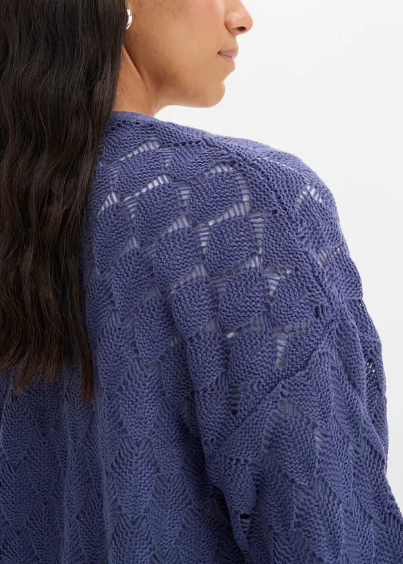 Ajour-Strickjacke, bonprix