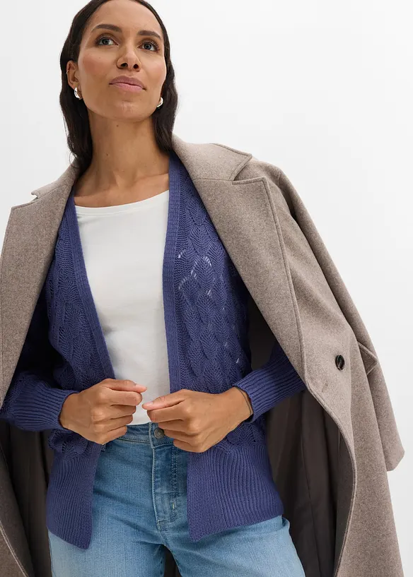 Ajour-Strickjacke, bonprix