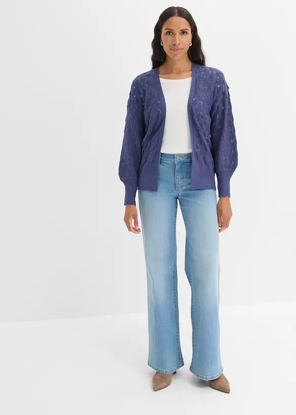Ajour-Strickjacke, bonprix