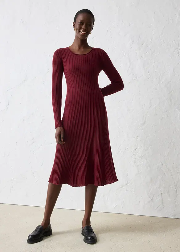 Robe pull en laine m&eacute;rinos, bonprix