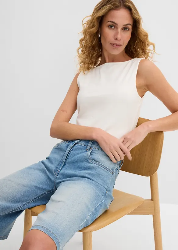Tanktop mit U-Boot-Ausschnitt (2er Pack), bonprix