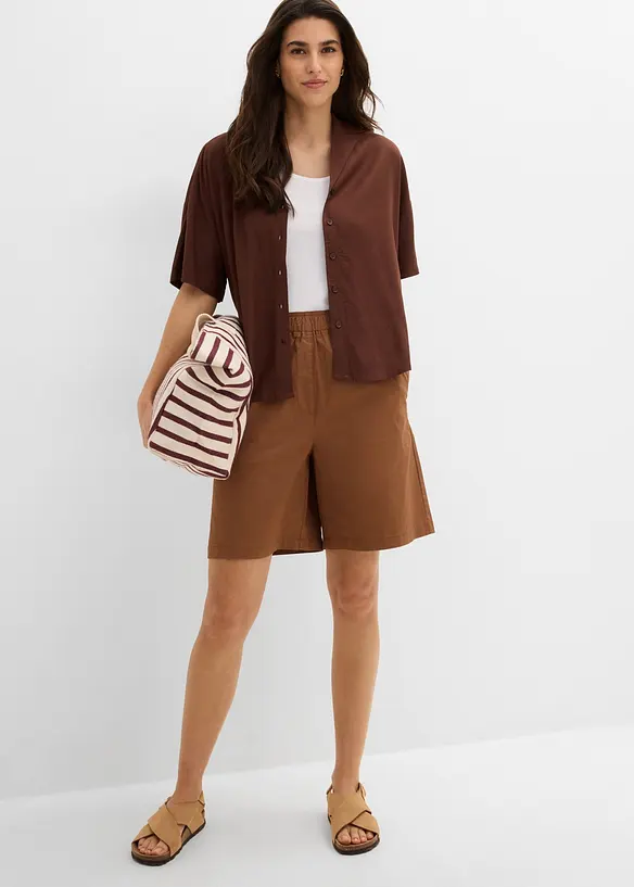 Short taille extensible en coton, bonprix