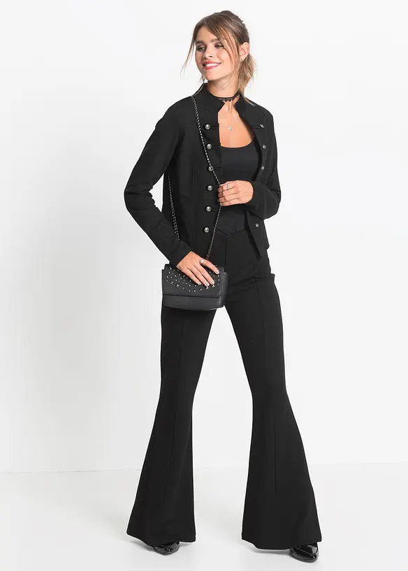Pantalon &agrave; jambes &eacute;vas&eacute;es en Punto di Roma, bonprix
