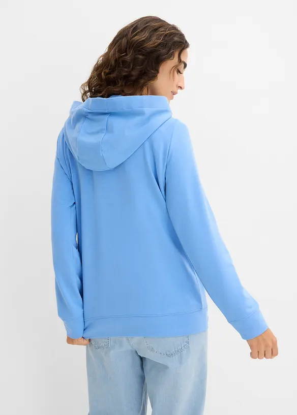 Sweat &agrave; capuche doux, bonprix