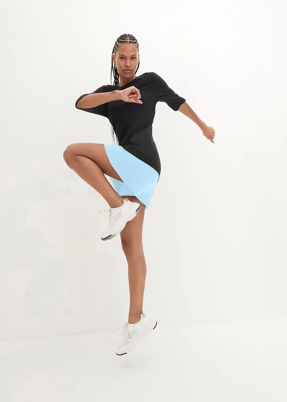 T-shirt long pratique avec fente, s&eacute;chage rapide, bonprix
