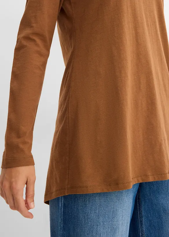 Langarmshirt aus leichtem Slub-Jersey-Material, bonprix