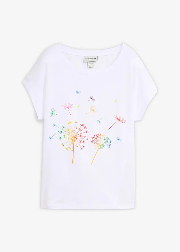 T-Shirt mit floralem Print, bonprix