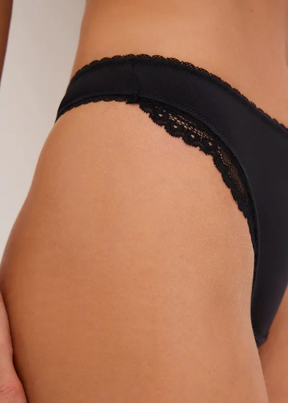 String mit soften Modal (2er-Pack), bonprix