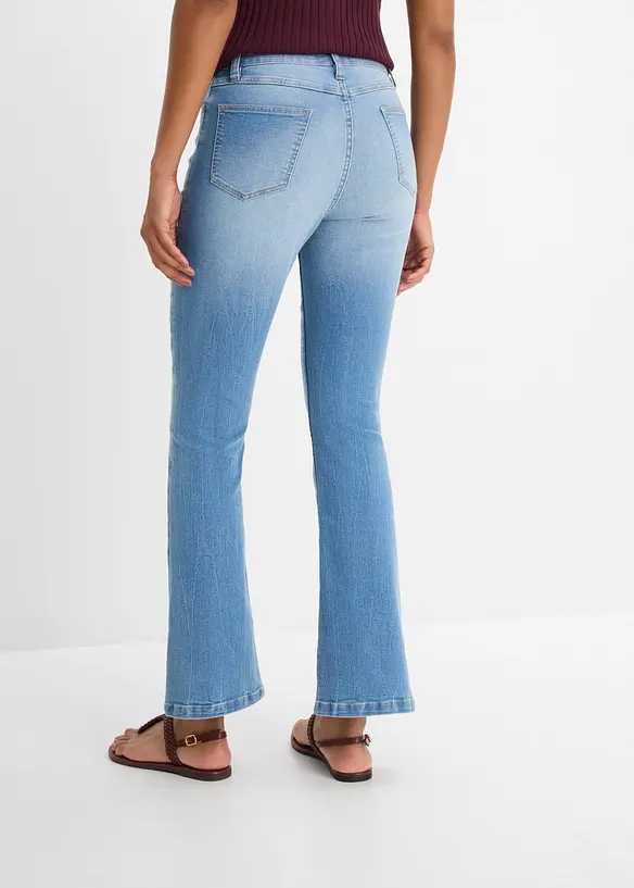 Jean bootcut taille haute, extensible et confortable, bonprix